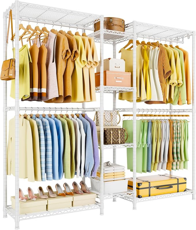 Ulif E4 Clothes Rack, Heavy-Duty Garment Rack, Metal Freestanding Clothing by Ulif