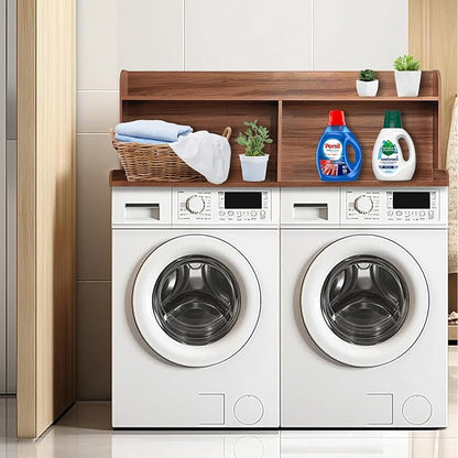 Royxen 2-Tier Washer Dryer Countertop, 19.5" H Wood Washer and Dryer Topper - Image 2
