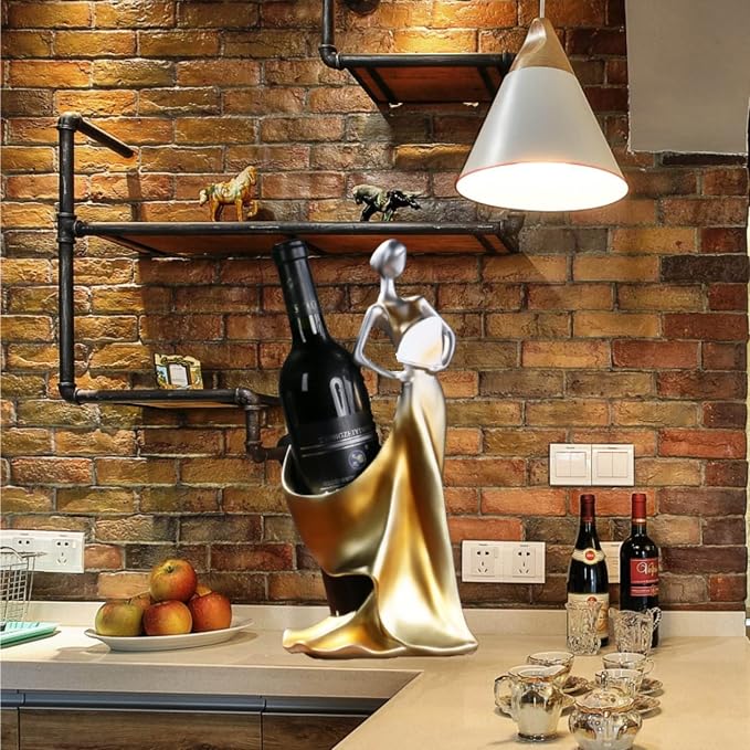 Wine Rack, Wine Bottle Holder Decorative, Lady Wine Holder, Single Wine Holder - Image 4