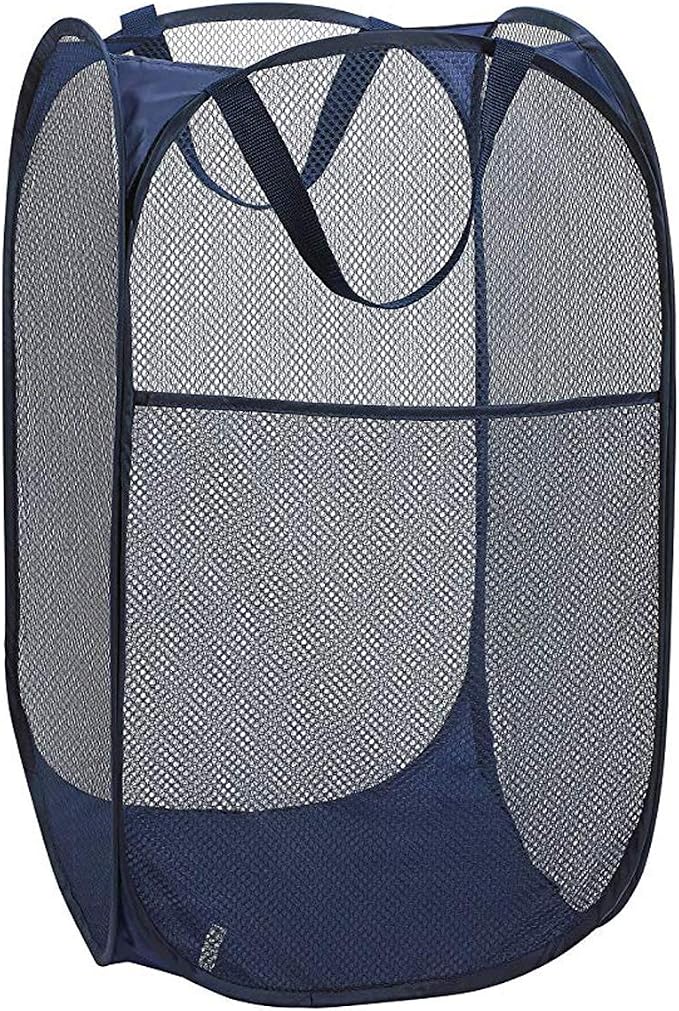 Larpur Popup Mesh Laundry Basket, Collapsible Clothes Washing Laundry Hamper by Larpur