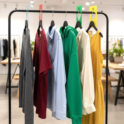 8PCS Clothing Rack Dividers, 8 Colors Plastic Organizer Rack Size Dividers - Image 7