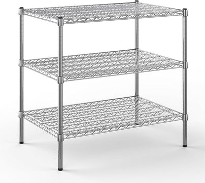 24" Deep x 36" Wide x 34" Height Wire Shelving Kit | 3-Tier | NSF Commercial by Regal+Altair