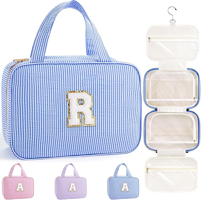 TOPEAST Travel Toiletry Bag Initial Makeup Bag by TOPEAST