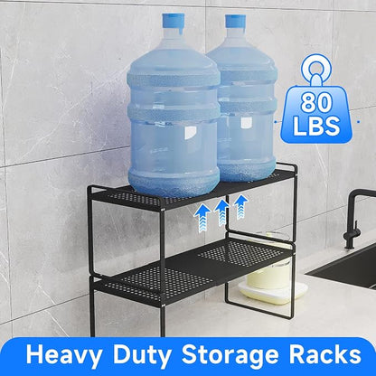 Expandable Cabinet Shelf Organizers, Kitchen Small Stand Rack Organization - Image 5