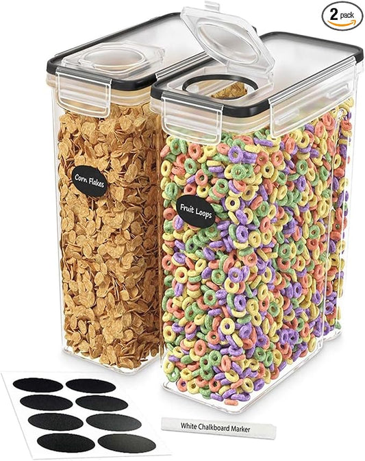 Cereal Containers Storage 2 Pack 135 fl. oz Cereal Dispenser Countertop by DW%C3%8BLLZAKITCHEN