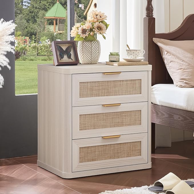 LEYAOYAO Rattan Night Stand - Image 3