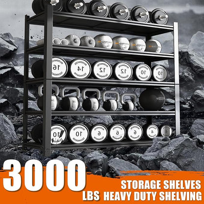 60" W Garage Shelving Heavy Duty Metal Shelving 3000LBS Storage Shelves - Image 3