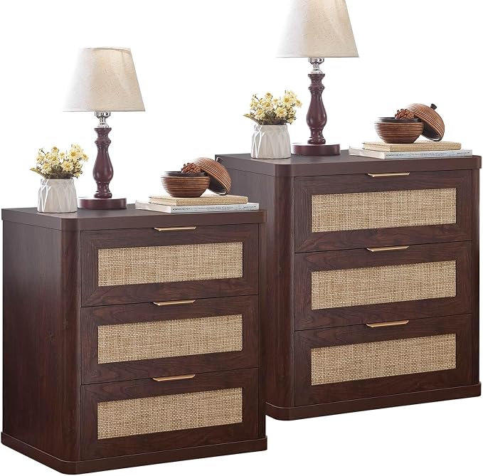 LEYAOYAO Rattan Night Stand by LEYAOYAO-Findtheshiningpointofyourideallife%EF%BC%81