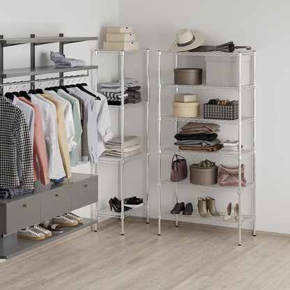 18" Deep x 36" Wide x 74" Height Wire Shelving Kit | 6-Tier | NSF Commercial - Image 7