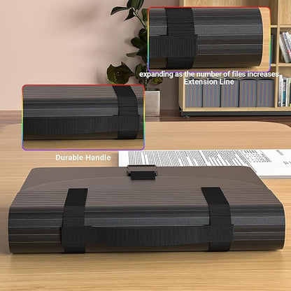 File Organizers with Handle, 25 Pockets Accordion File Organizer, Portable - Image 5