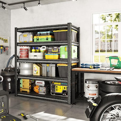 48" W Garage Shelving Heavy Duty, 3000LBS Loads Garage Storage Shelves Heavy - Image 2