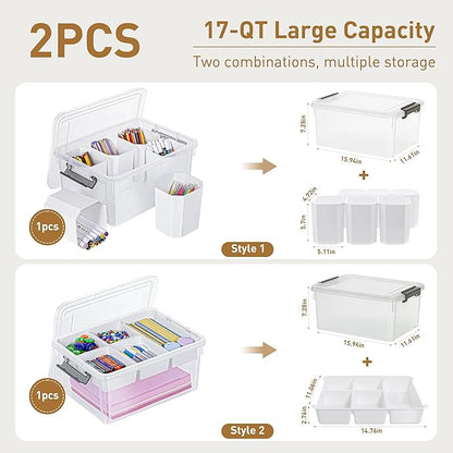 Citylife 17 QT Plastic Storage Box - Image 2