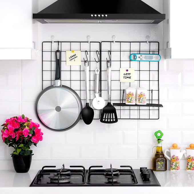 ODOXIA 1-Pack Wire Wall Grid Panel | Photo Grid Wall Decor | Metal Grid Board - Image 6