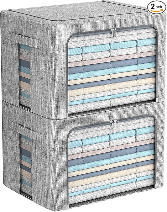 FHSQX 2 Pack Clear Window Storage Bins by FHSQX