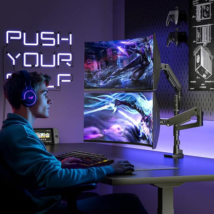 ARES WING Dual Monitor Arm Desk Mount - Image 8