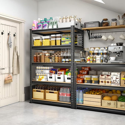 5-Tier Storage Shelves, 1980LBS Adjustable Pantry Shelves, Metal Shelving Unit - Image 7