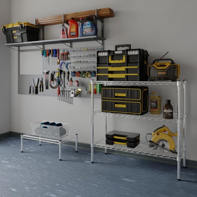 14" Deep x 36" Wide x 34" Height Wire Shelving Kit | 3-Tier | NSF Commercial - Image 2