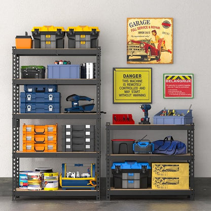 WORKPRO 5-Tier Steel Shelving Unit-Black, 27-2/5”W x 11-7/10”D x 60”H, - Image 7