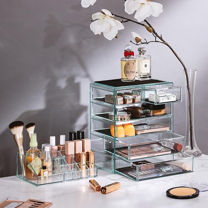 Sorbus Clear Cosmetic Makeup Organizer - Image 3