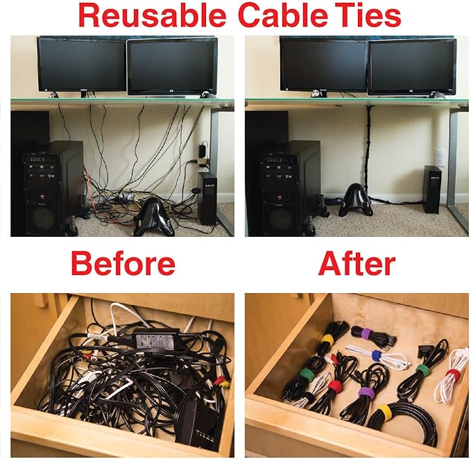 Desktop Cable Organizer, No Bad Smell, Bundled - Image 6