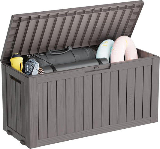 Outdoor Storage Box, Resin Deck Boxes Indoor and outdoor, Waterproof Storage by NBYSGO