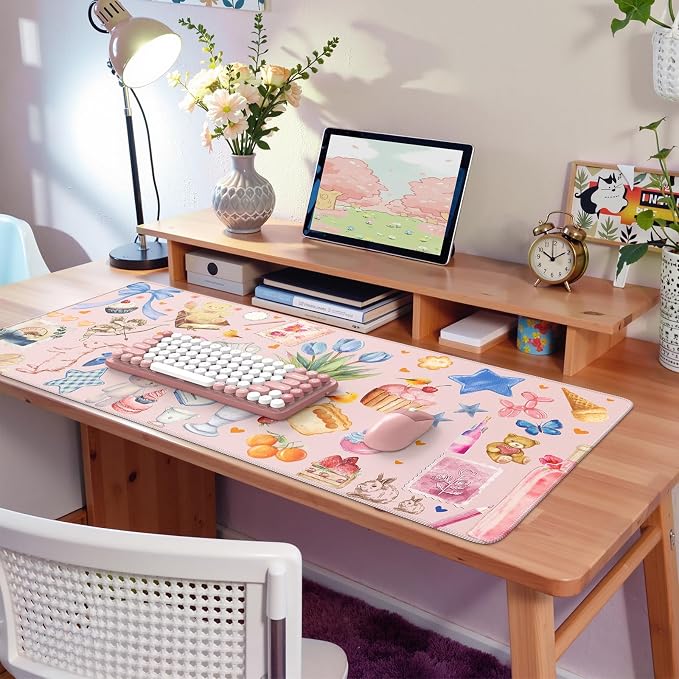 iCasso Desk Cover Mat, Extra Large Mouse Pad, Desk Pad Mat, Office Matt - Image 8