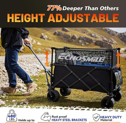 EchoSmile Collapsible Folding Wagon Cart - Image 3