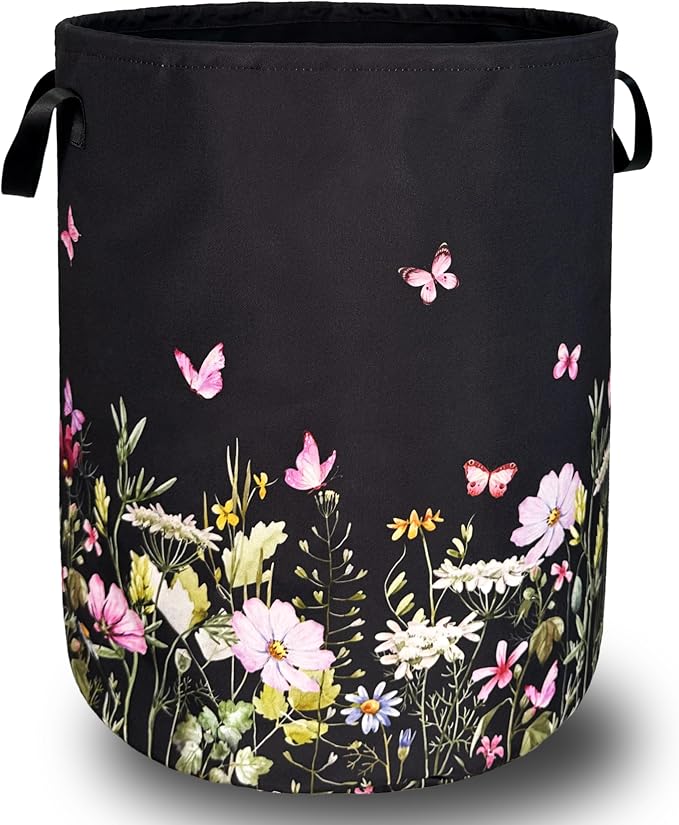 Beautiful Flowers Laundry Hamper by SELIONLIKN