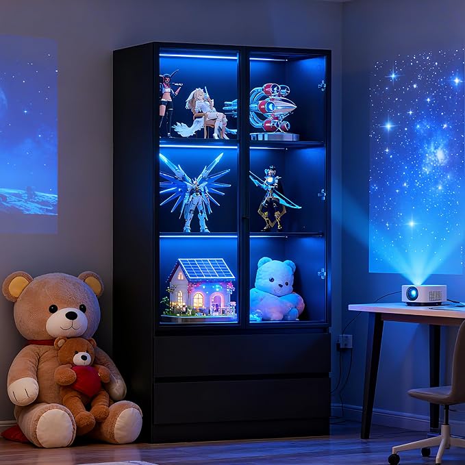 63'' Tall Glass Display Cabinet - Image 5