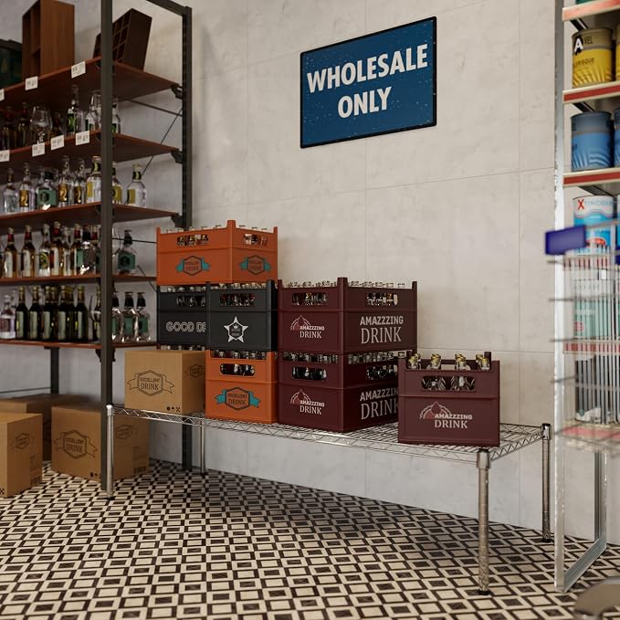 21" Deep x 60" Wide x 14" Height Wire Shelving Kit | 1-Tier | NSF Commercial - Image 7