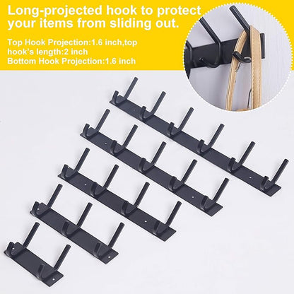WEBI Coat Rack Wall Mounted, 4 Coat Hooks - Image 6
