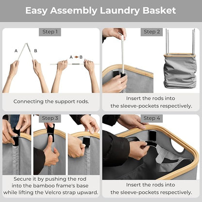 StorageWorks 100L Large Laundry Hamper - Image 7