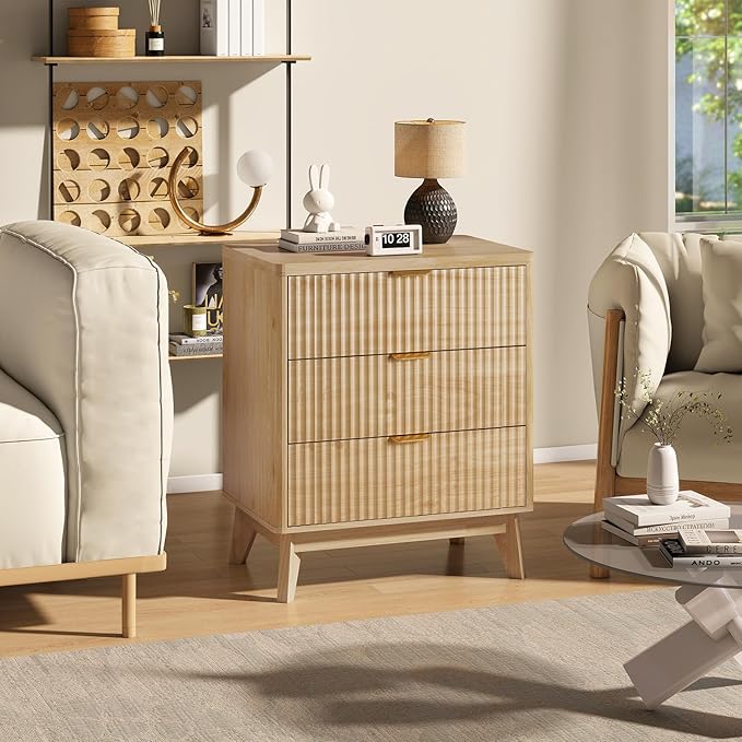 LYNCOHOME Fluted Night Stand - Image 6