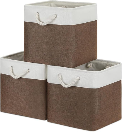 Bidtakay Collapsible Rustic Cube Storage by BidtakayBaskets