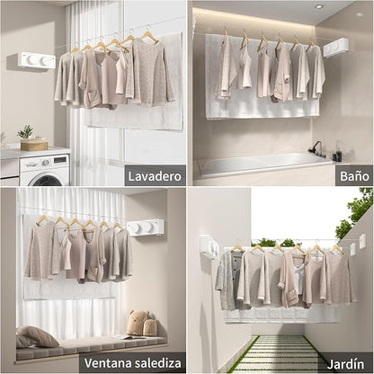 JOOM Retractable Clothesline Indoor Outdoor Clothes Line - Image 7