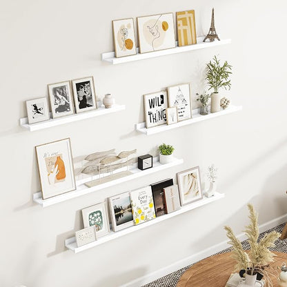 Fun Memories Picture Ledge Shelf, 40 Inch Picture Shelves - Image 2