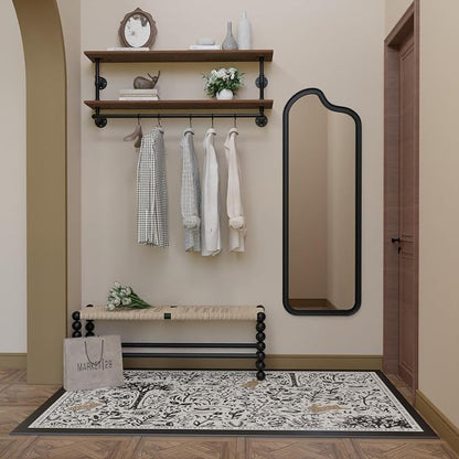 Clothes Rack 36in, 2 Tier Wall Mounted Garment Rack - Image 5