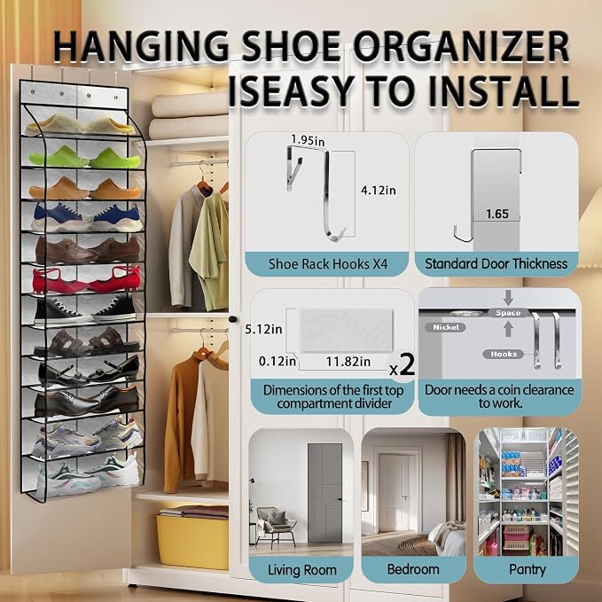 Over The Door Shoe Organizer - Image 4