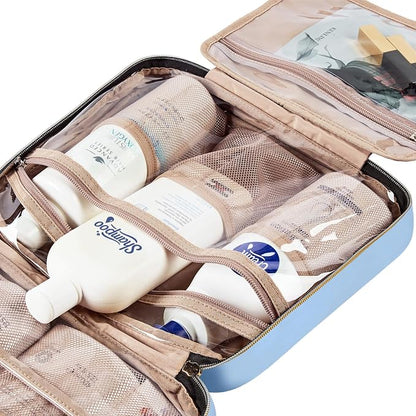 NISHEL Travel Toiletry Bag for women, Portable Hanging Organizer for Full-Sized - Image 6