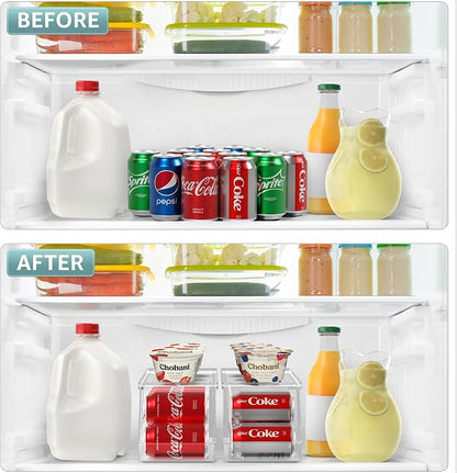 Sorbus Soda Can Organizer for Refrigerator Stackable Can Holder Dispenser - Image 5