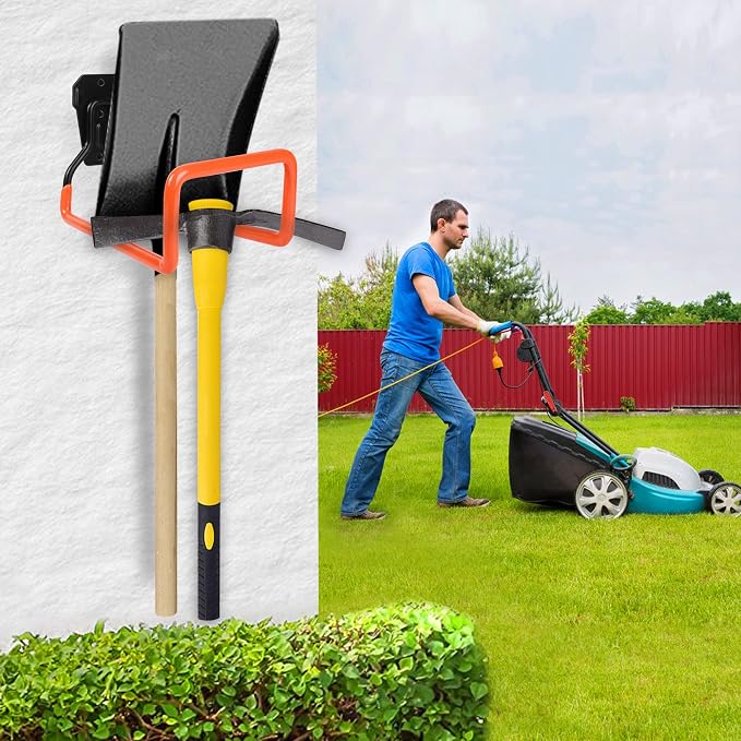 Garden Hose Holder Wall Mount Heavy Duty Garden Hose Hanger Free Standing Metal - Image 4