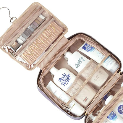 NISHEL Travel Toiletry Bag for women, Portable Hanging Organizer for Full-Sized - Image 4