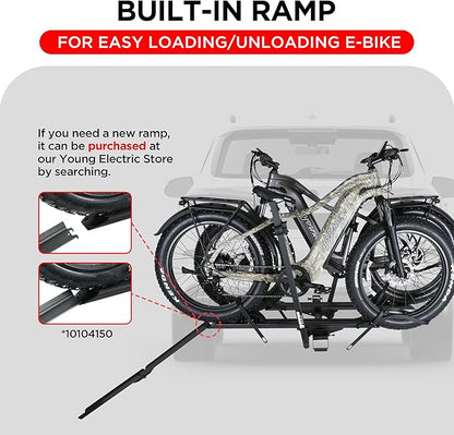 200LBS EZ-FOLD Aluminum 2-Ebike Carrier - Image 5