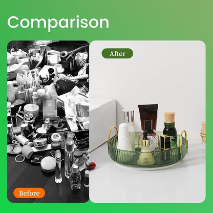 Rotating Makeup Organizer for Vanity, Skincare Make Up Organizers for Bathroom - Image 4