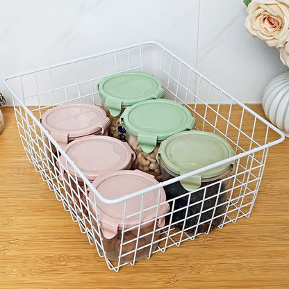 14" Upright Freezer Storage Baskets, Bathroom Organizing - Image 3
