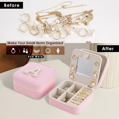 Initial Jewelry Box, Travel Jewelry Case, Gift - Image 5