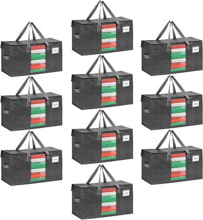 VENO 10 Pack Moving Bags, Comforter and Blanket Storage Bags by Veno