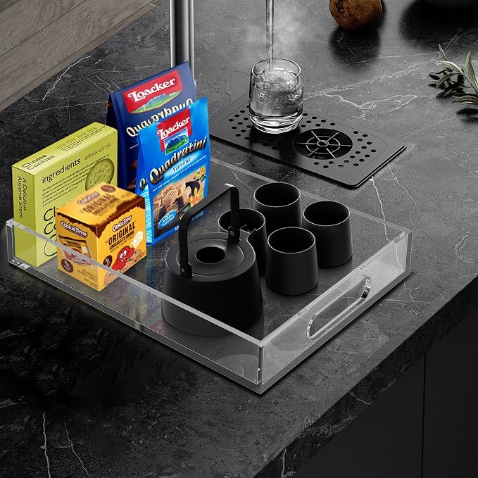 Acrylic Organizer Tray with Handles - Image 3