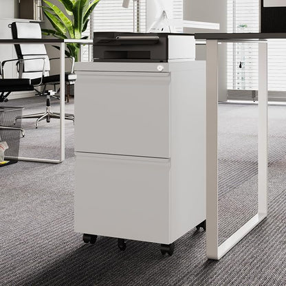 Letaya 2 Drawer Mobile File Cabinet - Image 8
