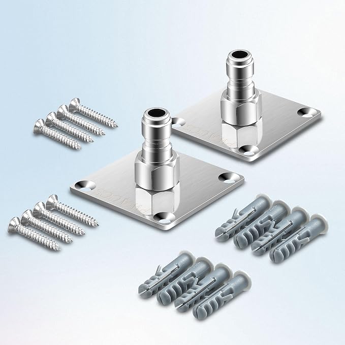 PWACCS Pressure Washer Gun Holder, Stainless Steel 1/4" Quick Connect Wall - Image 7